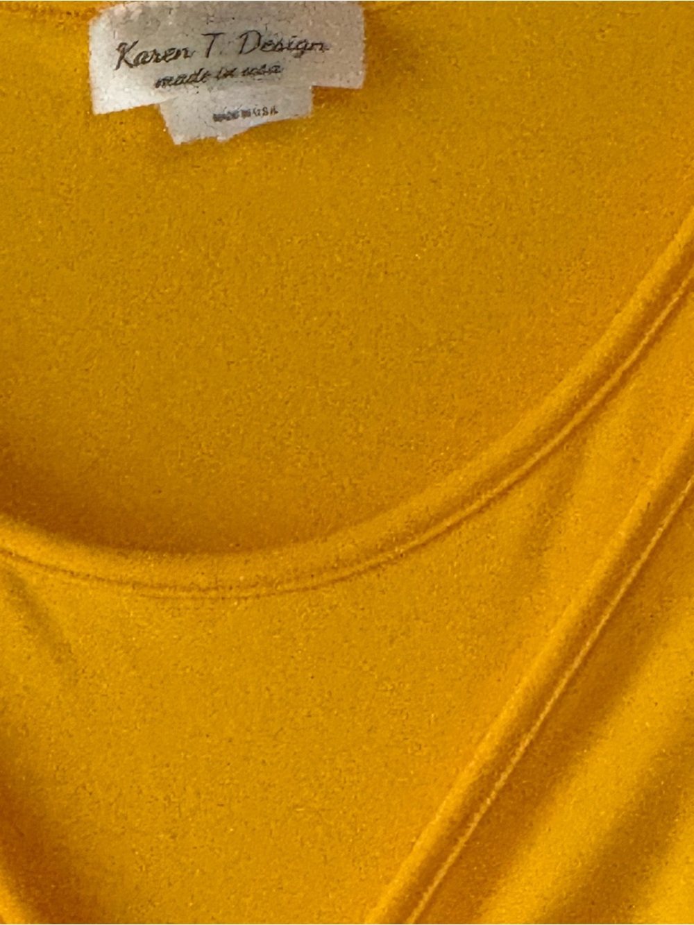Yellow Tiered Dress with Decorative Buckle - Picture 3 of 5